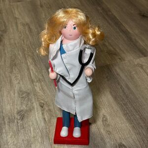 Wooden Doctor nurse‎ medical gift Nutcracker 15 inches tall